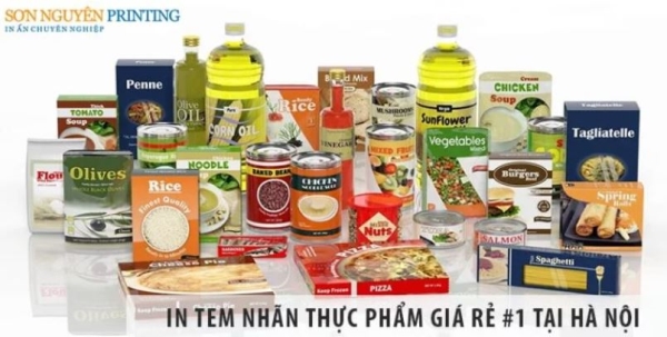 In tem dán thực phẩm - In Tem Nhãn Decal Sơn Nguyên - Công Ty Cổ Phần In Sơn Nguyên
